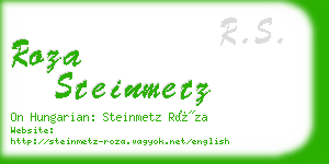 roza steinmetz business card